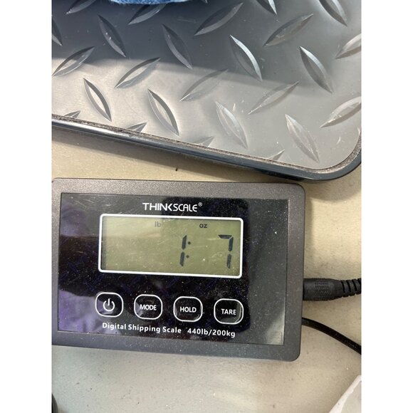 !1T Jeans Size 34 Long Distressed Straight Leg Denim Frayed Hem Blue Cotton Y2K - Picture 10 of 10